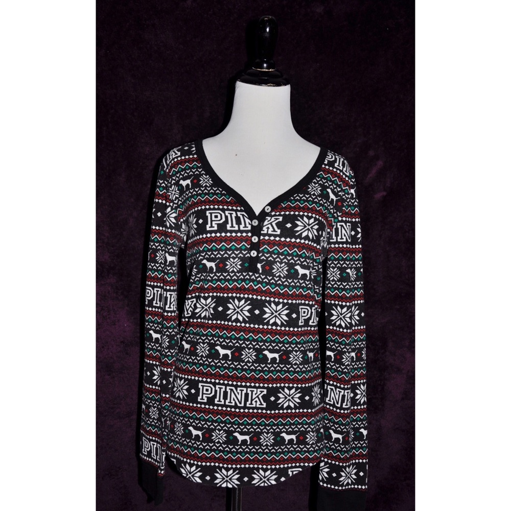 SALE! PINK VS Fair Isle Print Top NO OFFERS
